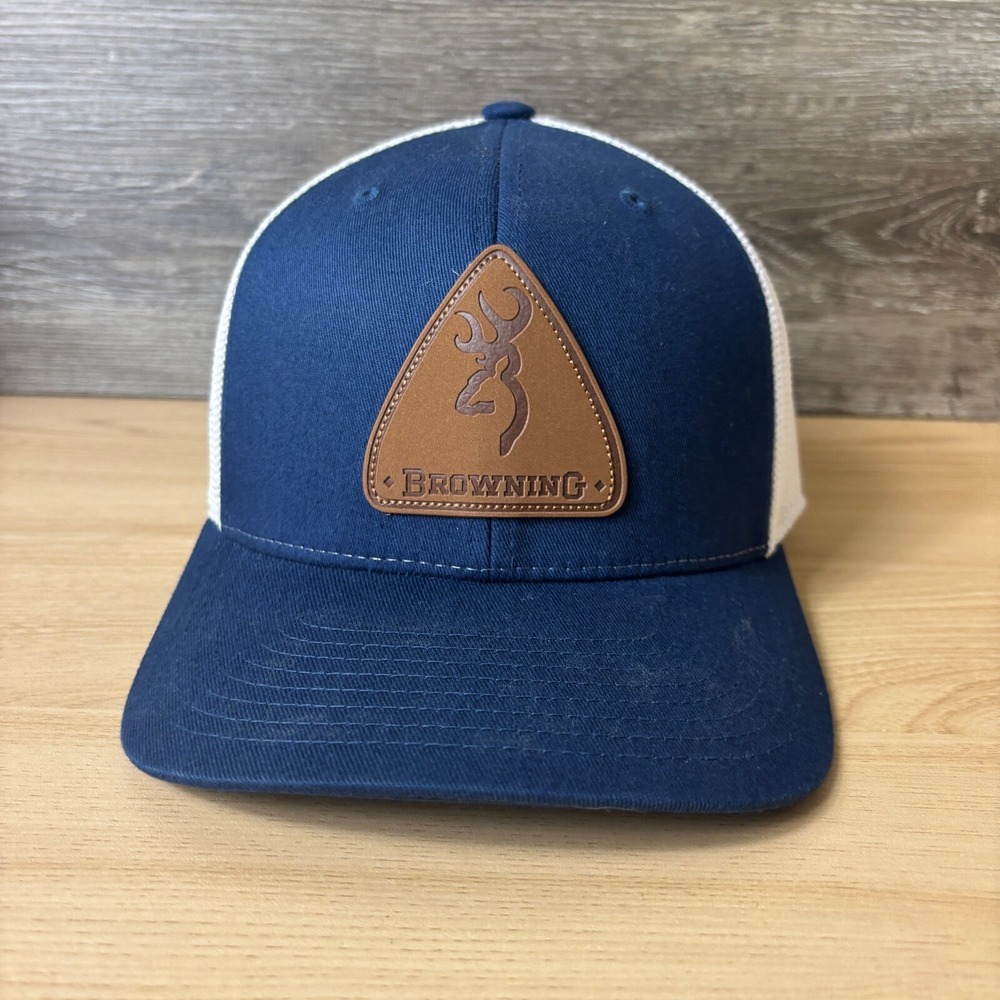 Browning Hat Cap Snap Back Blue‎ Hunting Outdoors Adjustable